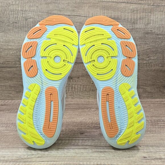 Brooks Glycerin 21 Women's Size 11 D Wide Beige Blue Running Shoes (1204081D195) - Picture 8 of 9